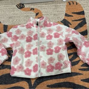 Lucky Brand Pink and Cream Floral Jacket